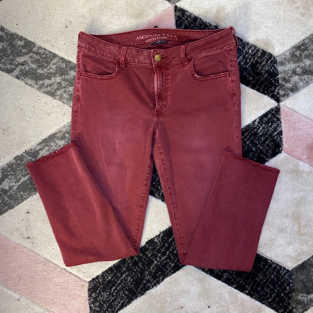 Red American Eagle Jeans